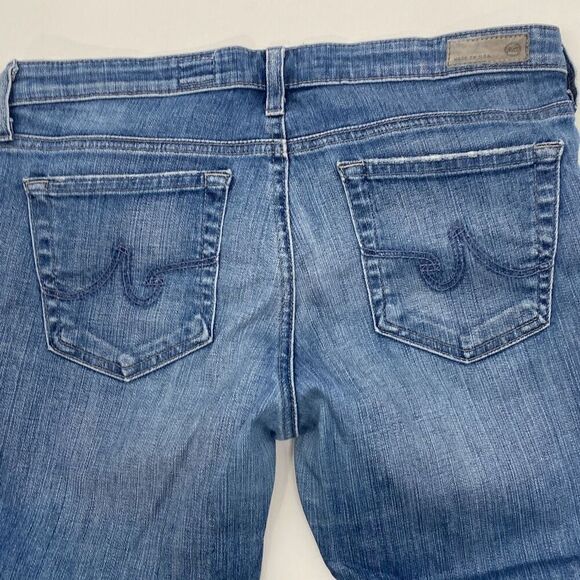 AG Legging‎ Ankle Super Skinny Ankle Jeans Distressed Blue Southgate Size 30 - Picture 6 of 15
